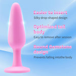 3Pcs Pink Silicone Gem Anal Butt Plug Set- Small, Medium And Big Gem Butt Plug,Suitable Beginners Advanced Users Comfortable Long-Term Wear,Sex Slave Abuse Sex Toys For Women Men Couples Lover