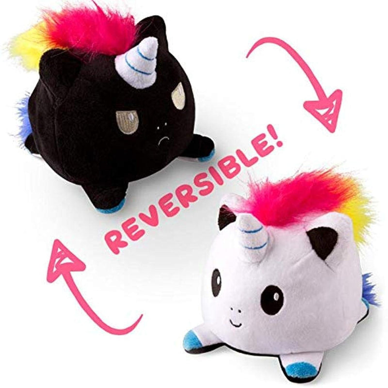 The Original Reversible Unicorn Plushie Light + Dark Rainbow Cute Sensory Fidg