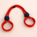 Bdsm Bondage Rope Cuffs, Sex Restraints Ankle Cuffs Bdsm Bondage Adjustable Handcuffs Anklets Sex Toys Cotton Ropes Wrist Cuffs Beginner Fetish Adult Sm Game For Women (Red)
