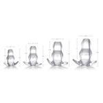 Clear View Hollow Anal Plug - Medium
