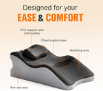 Memory Foam Wedge Pillow for Couples with Multi-Angle Support & Removable Cover