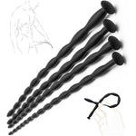 4 Pack Urethral Sounding Rods, Silicone Sound, Urethral Sound, Sounding Kit, Agrandador De Pene, Sounding Rod Long Term Wear, Penis Sounds, Sounding Plug Sounding Road Set For Men Urethra Stimulation