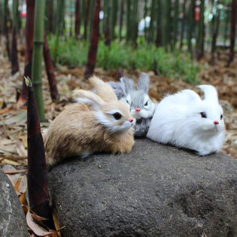 3 Pack Easter Bunny Plush Toy Realistic, Soft, Lifelike Animal Cute Stuffed Ra