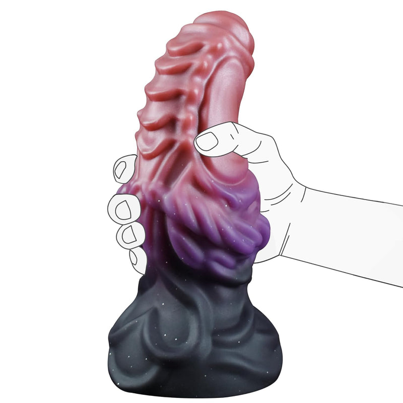 8.3In Huge Monster Dildo Adult Sex Toys, Thick Anal Dildo With Suction Cup, Silicone Giant Knot Dildo Fantasy Toy Horse Ribbed Dildo, Massive Dragon Dildo For Beginner Advanced Women Men Gay Couples