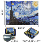 Game 1000 Pieces Jigsaw Puzzle For Adult Fine Art Collection Toy -The Starry Night- Homewall Decoration Christmas Gifts Happy New Year