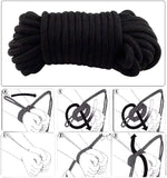 3-Piece Soft Cotton Bondage Rope Set for Couples β Durable Restraint Kit