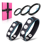 5-Piece Soft Silicone Cock And Ball Ring Set Sex Toy Black, Adjustable Cock Peni Ring For Male Erection Enhancing And Sex Longer Lasting Stronger Adult Toys Games For Gay Men Women Couples Pleasure