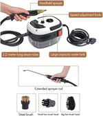 Pressurized Steam Cleaner,2500W Handheld High Temp Portable Cleaning Machine, Cleaning for Couch, Auto, Floor and More
