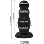 9.64'' X 3.34'' Super Huge Thick Anal Plug With Powerful Suction Base Knot Dildo Beads Anus Opening Trainer Butt Stretcher, Anal G-Spot Sex Toys For Women Men Advanced Players Masters
