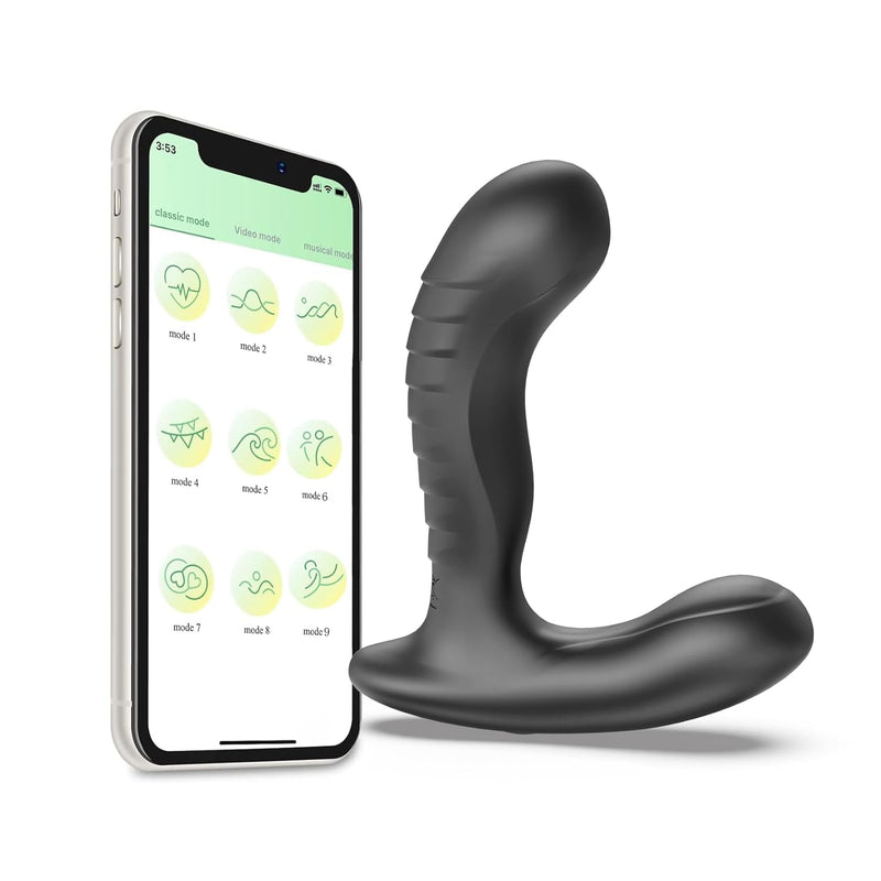 Adult Male Sex Toys For Men'S Sex, App Remote Control For Vibrating Cock Ring Prostate Massager Men,10 Thrusting & Vibrating Modes G Spot Vibrator Couples.