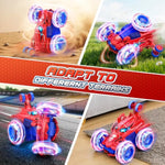 Spider Remote Control Car Rc Cars Toys,Cool Rechargeable Stunt Rc Car With 360 Flips 4Wd Wheel With Bright Light,Fun Outdoor Toys Gifts For Kids Birthday Or Chritmas Age 4 5 6 7 8 9 10 11 12 Years Old