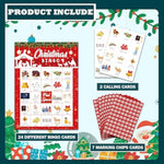 Christmas Bingo Games For 24 Players, Christian Christmas Bingo Cards For Adults Large Group, Winter Hoilday Party Supplies, Family Activities New Year Favors -05