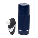 W500 Clitoris Vibrator Suction Toy Black/Chrome & Arcwave Pow Blue Male Masturbator - Sex Toys For Couples Bundle