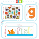 See and Spell Learning Toy with Wooden Letter Blocks for Kids Ages 3-6
