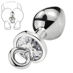 Anal Plug Metal Pull Ring, Butt Plug Anal Toy Anal Trainer Vestibule Anal Device, Sex Tools, Sm Alternative Sex Toys Anal Toy, Large Pull Ring, Detachable Thread (3.5)
