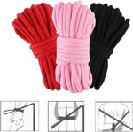 3-Piece Soft Cotton Bondage Rope Set for Couples β Durable Restraint Kit