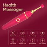 Clitoral Vibrator Sex Toys For Women - Adult Toys Pen Vibrator Female Massager Wand, Couples Nipple Clit Stimulator G Spot Dildo Vibrater, Sex Novelties Sexual Pleasure Tools For Women (Rose Red)