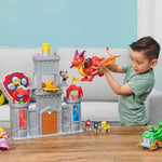 Paw Patrol - Fang + Ember Figurine The Dragon Rescue Knights - Join The on The Back of The Dragon Projectile Launcher with its Functional Wings - Children's Toy 3 Years +