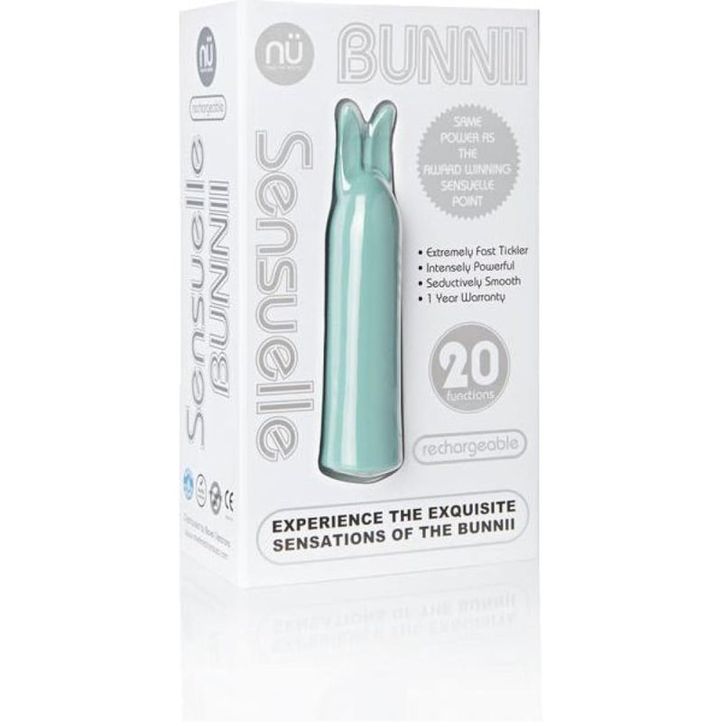 Novel Creations Sensuelle Bunnii 20 Function Vibe, Teal Blue