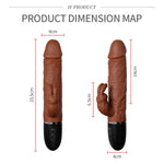 2025 New Rabbit Sex Toy Vibrator Realistic Dildo For Women And Couple Vibrating Anal Tools For Women With 10 Powerful Modes Dildos
