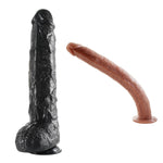 17.3 Inch Long Realistic Huge Thick Dildo + 16.9 Inch Extra Super Long Realistic Dildo