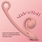 Curve Vibrator G-Spot Waterproof Stimulator Silicone Quiet Powerful Rechargeable Angled Sex Toys Adult Only (Peachy Pink)