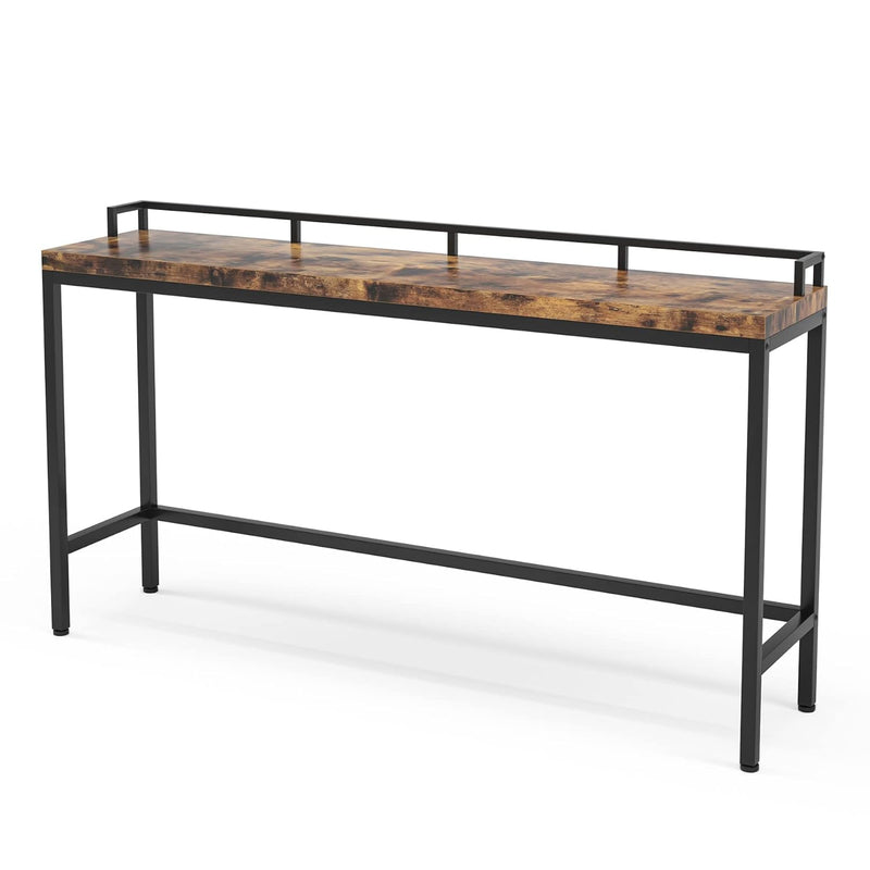 70.9 Inch Extra Long Sofa Table, Narrow Long Console Table Behind Couch, Rusti