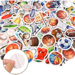 300Pcs Assorted Sports Foam Stickers for Crafting and Decorating