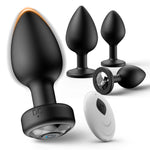 Anal Plug Vibrating Butt Plug, 4Pcs Silicone Adult Sex Toys Anal Plugs,Remote Control Vibrators With 10 Vibrating Modes, Adult Sex Toys & Games For Woman Men Couples Anal Vibrator Prostate Massager