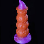 9.84In Magic Pumpkin Huge Fantasy Dildo, Realistic Glow Silicone Anal Plug With Strong Suction Cup, Huge Thick Dildos For Women, Anal Plug Dildo Prostate Massager Adult Sex Toy For Women Men & Couples