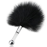 Sm Feather Tickler Teaser Stick Fetish Restraint Kit Skin Stimulator For Cosplay Role Foreplay Bdsm Cople Sex Toys (Black)