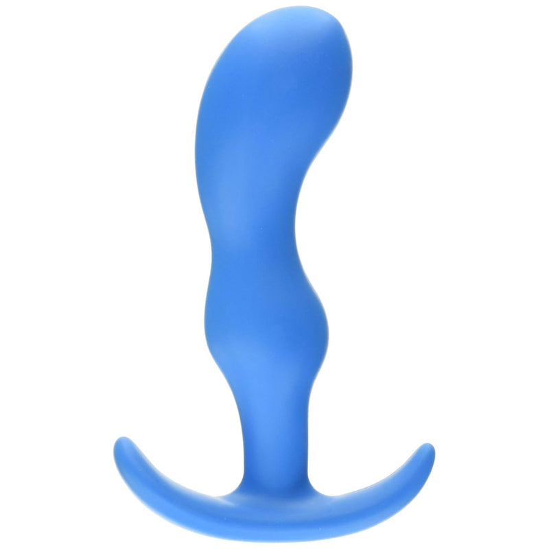Mood - Naughty 2 - Silicone Anal Plug - Large - 4.8 In. Long And 1.2 In. Wide - Tapered Base For Comfort Between The Cheeks - Large - Blue
