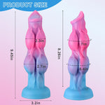 9.5" Fantasy Knotted Dildo with Suction Cup – Realistic Thick Toy for Men & Women