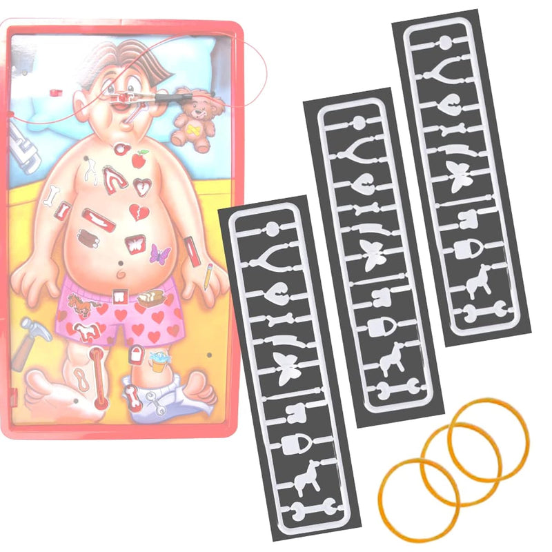 3 Sets Operation Skill Game Pieces & Replacement Part(Operation Game Not In