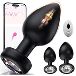 Anal Plug Vibrating Butt Plug, Adult Sex Toys 3Pcs Silicone Anal Plugs, Anal Sex Toys With Remote Control 10 Vibrating Vibrator For Men Anal Toys Adult Sex Toy & Games Prostate Massager
