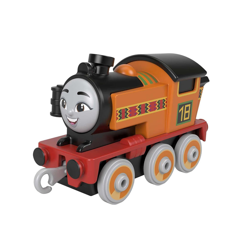 Toy Train, Nia Diecast Metal Engine, Push Along Vehicle For Preschool Pretend