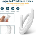 1.25" Pool Hose Replacement for Intex Pump - 59" Long Hose for Above Ground Pools 330GPH 530GPH 1000GPH Filter Pump (2 Hoses with 4 Clamps)