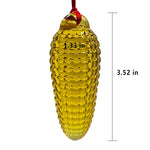 Glass Anal Butt Plugs Sex Toys With Drawstring Crystal Anal Trainer Anal Dildo Anal Expander Training Butt Plug Anal Sex Toy For Women Men Couples Corn Shape Anal Plug (Yellow, S)
