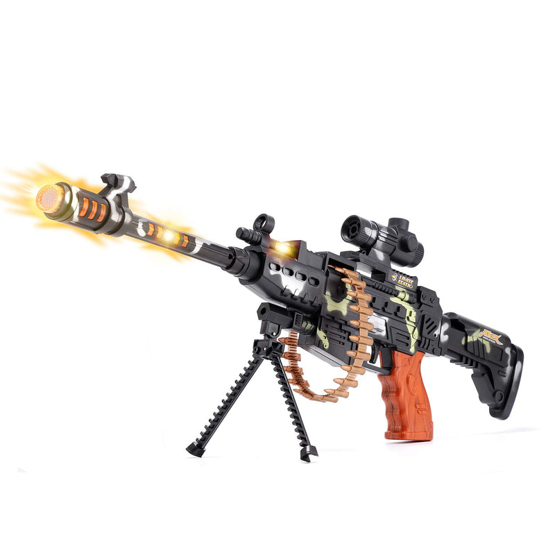 Gun Toys For Boys Combat Military Mission Machine Gun Toy With Led Flashing