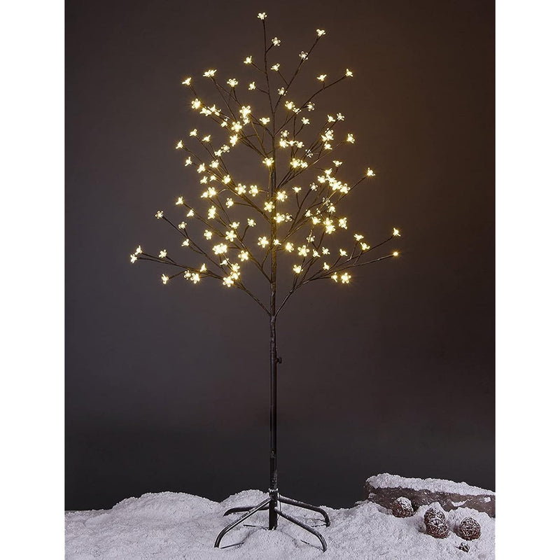 Cherry Blossom Tree 5Ft 128 Led Lighted Tree For Decoration Inside And Outside