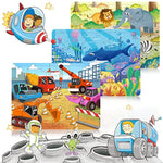 Puzzles For Kids Ages 3-5, 24 Piece Colorful Wooden Puzzles For Toddler Children Learning Educational Puzzles Toys For Boys And Girls (6 Packs)