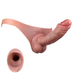 Realistic Strap On Dildo, Hollow Strapon For Women & Couples, Strapless Strapon Soft Silicone Wearable Dildo Panties,Strap-On Harness Anal G Spot Play, Sex Toys For Lesbian Gay Couples