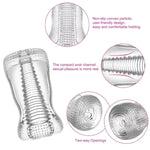 Realistic Texture Transparent Male Masterbater Sexdoll Blowjob Toy Sex Toys For Him Mens Stroker Male Pocket Pussy Ultra-Soft Vagina For Male