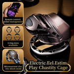 Male Electric Shock Cock Cage Chastity Device Set, App Control Mode,Bdsm Bondage Adult Sex Toys For Gay Men Penis Stimulation Exercise.Male Chastity Cage Adult Penis Cage Sex Toy Cock Cage
