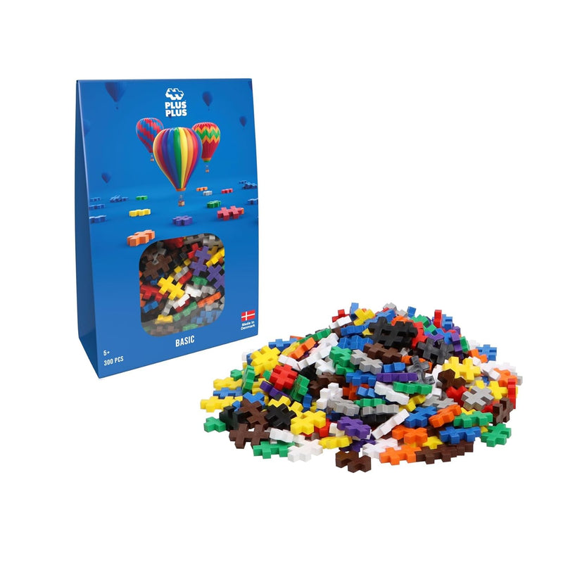 PLUS PLUS – Basic Mix - 300 Piece, Construction Building Stem/Steam Toy, Mi