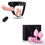 Harness Strap-On Dildo &Pink Anal Toys