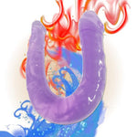 Double-Ended Dildos,Super Long Double Ended Dildos Sex Toys Soft And Flexible Double Sided Dildos Penis Double Dong G-Spot Stimulation Realistic Dildo Anal Butt Plug For Women Couples(Purple)