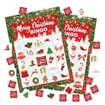 Christmas Bingo Game Cards, Winter Games For Adults Large Group Friends Family, Outdoor Indoor Bingo Party Games Set, Christmas New Year Holiday Party Favors Decorations -03