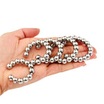 Metal Cock Ring With Multi Beads Male Enlargement Enhancement Time Lapse Penis Ring