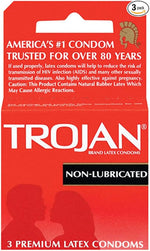 Non-Lubricated Premium Latex Condoms 3 ct